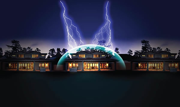 Whole home surge shop protection
