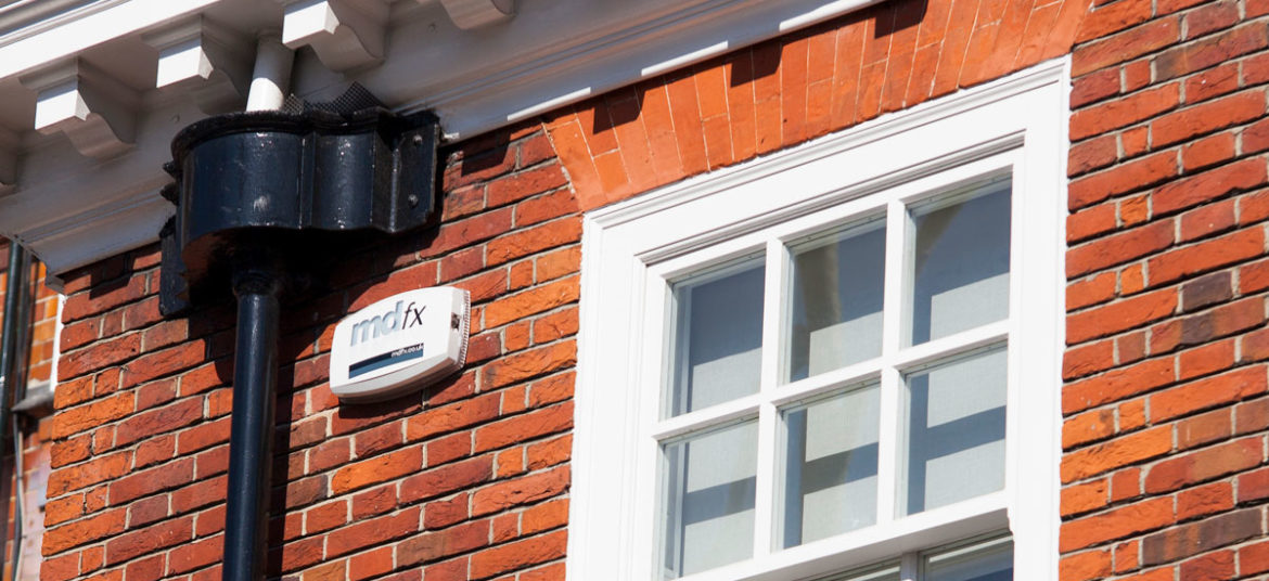 Intruder alarm system installed by mdfx in west london