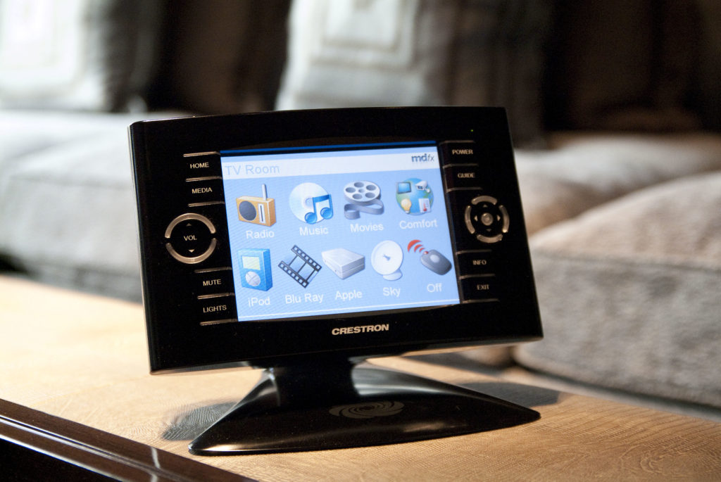 Crestron home automation system in high end home