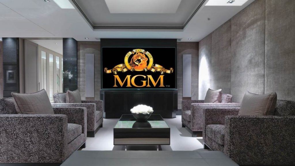 home cinema room designed by MDfx including automated lighting 1