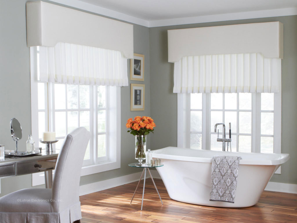 Lutron Electric Blind Automated Blinds and Shades in open plan