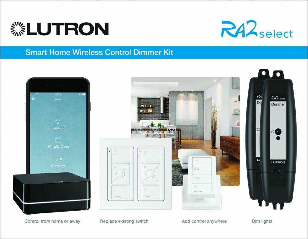 Lutron-RA2-Select starter kit sold and installed by MDfx Select