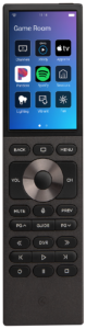 A front view photo of a Halo Control4 Remote.