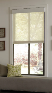 Lutron motorised roller blind