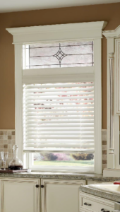 Lutron Wooden Motorised Blind in Kitchen