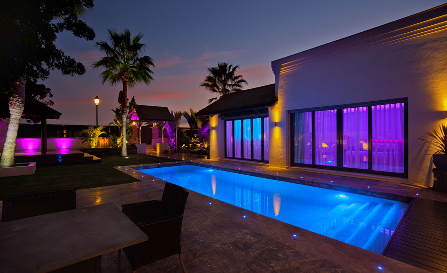 Control4 outlet landscape lighting