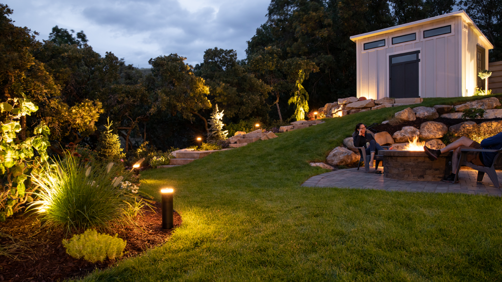 Outdoor Garden Lighting at Night