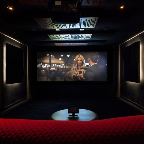 Private cinema at modern and luxury house